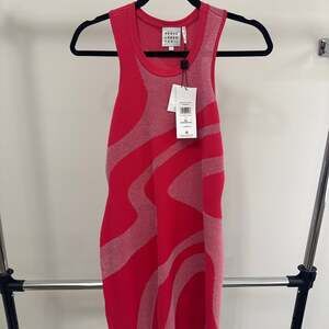 Herve Leger Jacquard-Knit Mini Dress In Coral - 55% Off